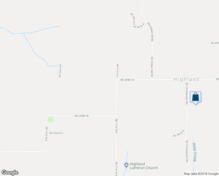 map of restaurants, bars, coffee shops, grocery stores, and more near 4010 Northeast 397th Circle in La Center