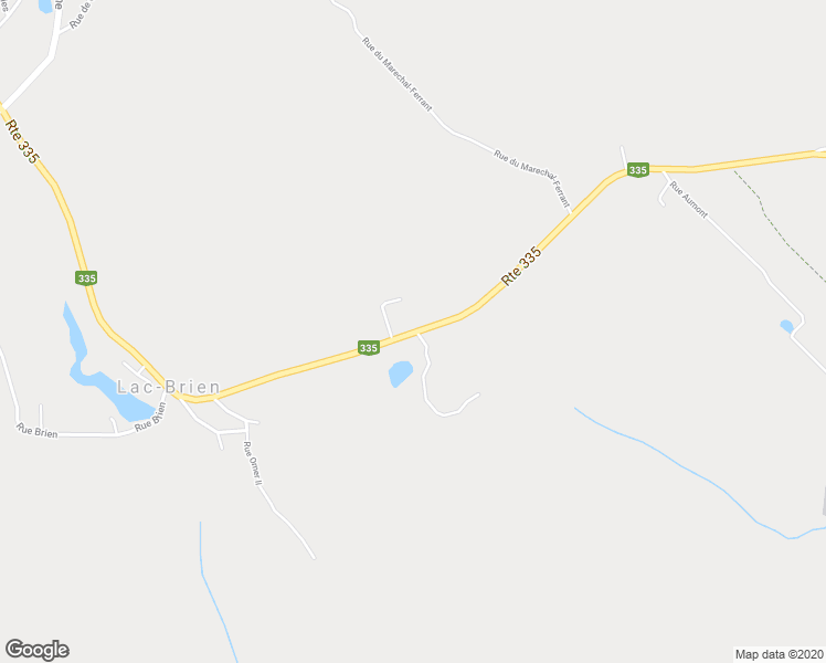 map of restaurants, bars, coffee shops, grocery stores, and more near 2305 Québec 335 in Saint-Calixte