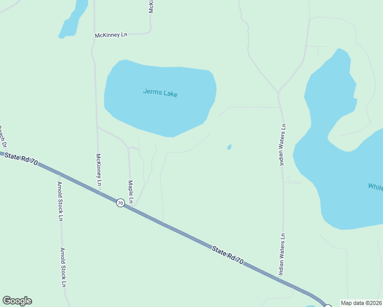 map of restaurants, bars, coffee shops, grocery stores, and more near 1283 South Spring Lake Lane in Minocqua