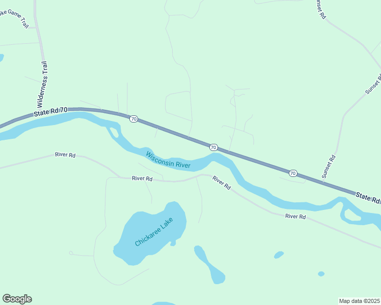 map of restaurants, bars, coffee shops, grocery stores, and more near 6149 Wisconsin 70 in Eagle River