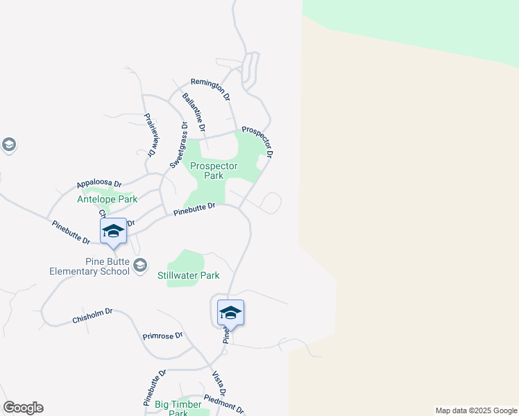 map of restaurants, bars, coffee shops, grocery stores, and more near 3861 Chinook Drive in Colstrip