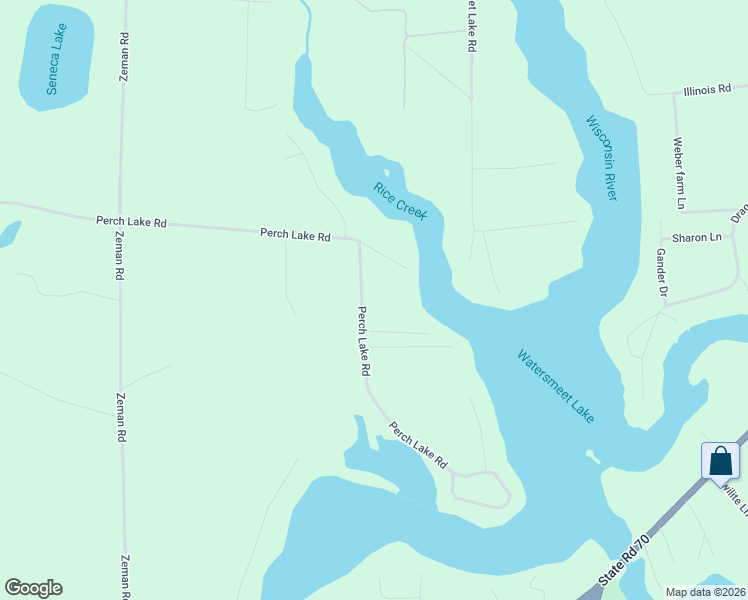 map of restaurants, bars, coffee shops, grocery stores, and more near 1286 Perch Lake Road in Eagle River