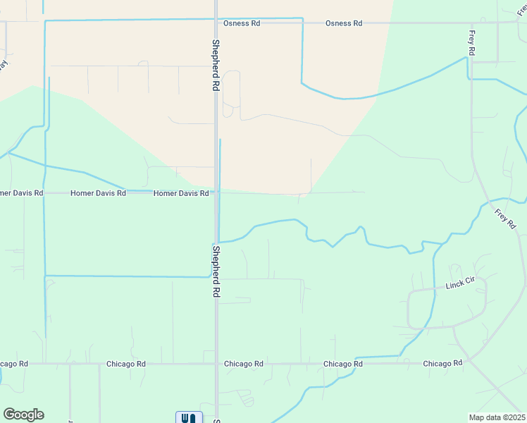 map of restaurants, bars, coffee shops, grocery stores, and more near 5650 Homer Davis Rd in Shepherd