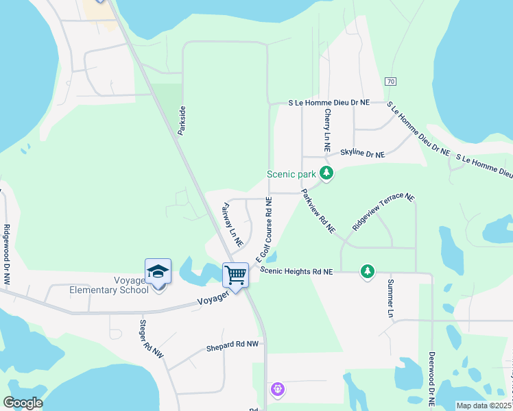 map of restaurants, bars, coffee shops, grocery stores, and more near 2007 Green Lane Northeast in Alexandria