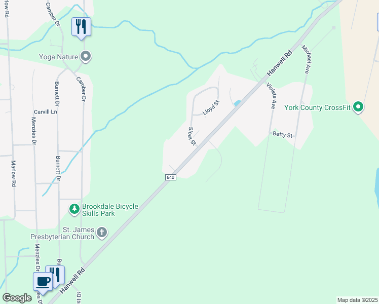 map of restaurants, bars, coffee shops, grocery stores, and more near 1903 Hanwell Road in Hanwell