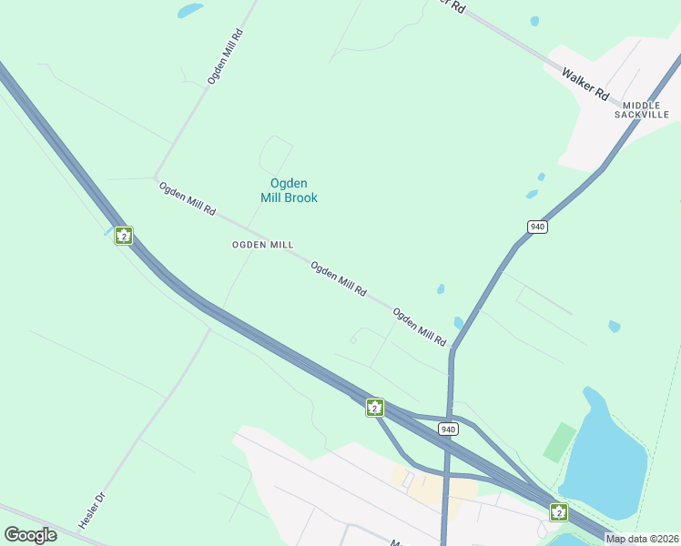 map of restaurants, bars, coffee shops, grocery stores, and more near 40 Ogden Mill Road in Sackville