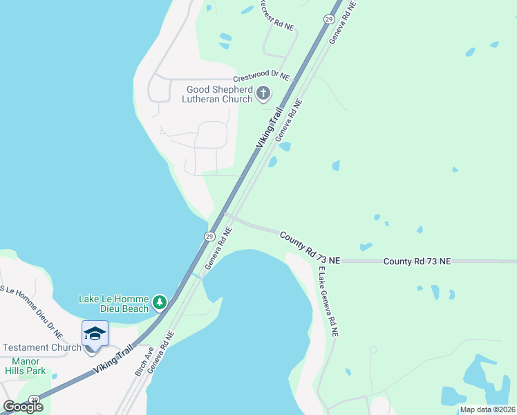 map of restaurants, bars, coffee shops, grocery stores, and more near 2412 Geneva Road Northeast in Alexandria