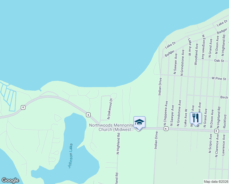 map of restaurants, bars, coffee shops, grocery stores, and more near 7772 North Oakwood Drive in Hayward