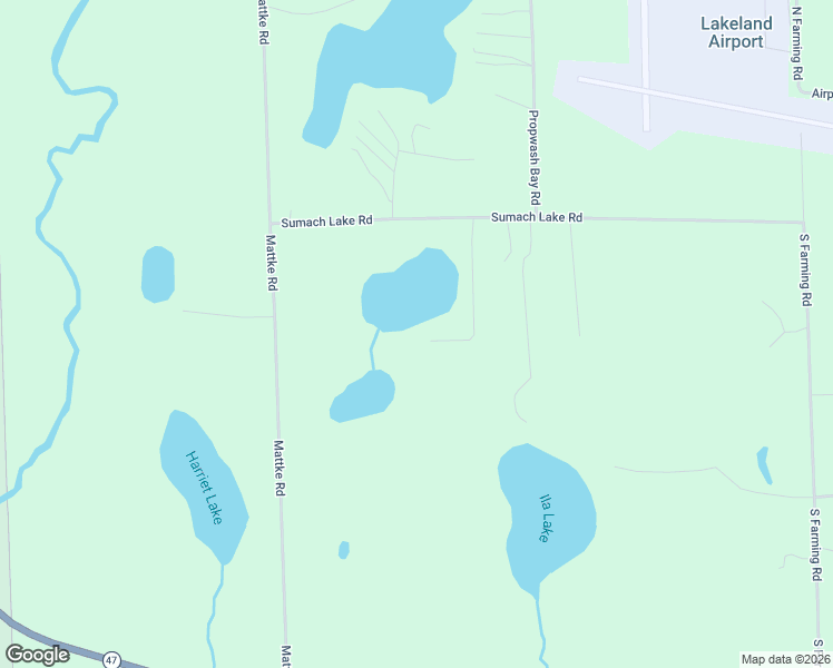 map of restaurants, bars, coffee shops, grocery stores, and more near 11831 Sumach Lake Road in Woodruff