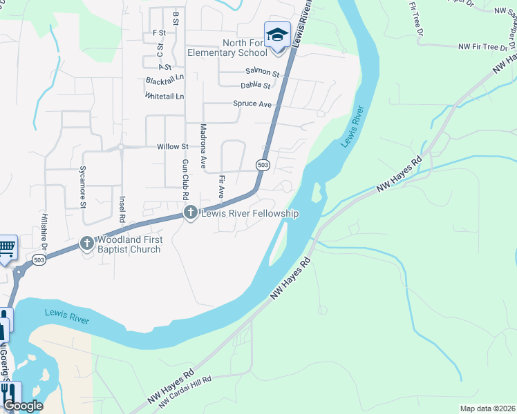 map of restaurants, bars, coffee shops, grocery stores, and more near 242 Misty Lane in Woodland