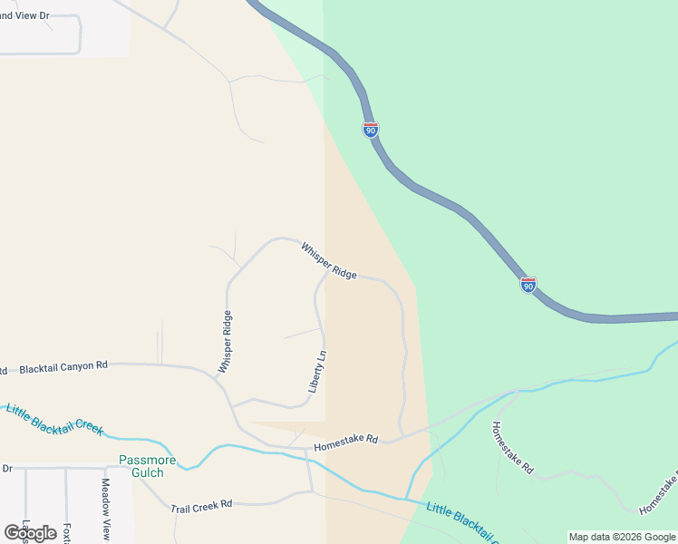 map of restaurants, bars, coffee shops, grocery stores, and more near Whisper Ridge in Butte