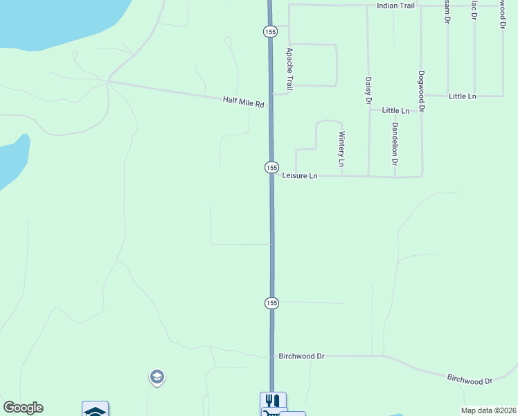 map of restaurants, bars, coffee shops, grocery stores, and more near 1515 Wisconsin 155 in Saint Germain