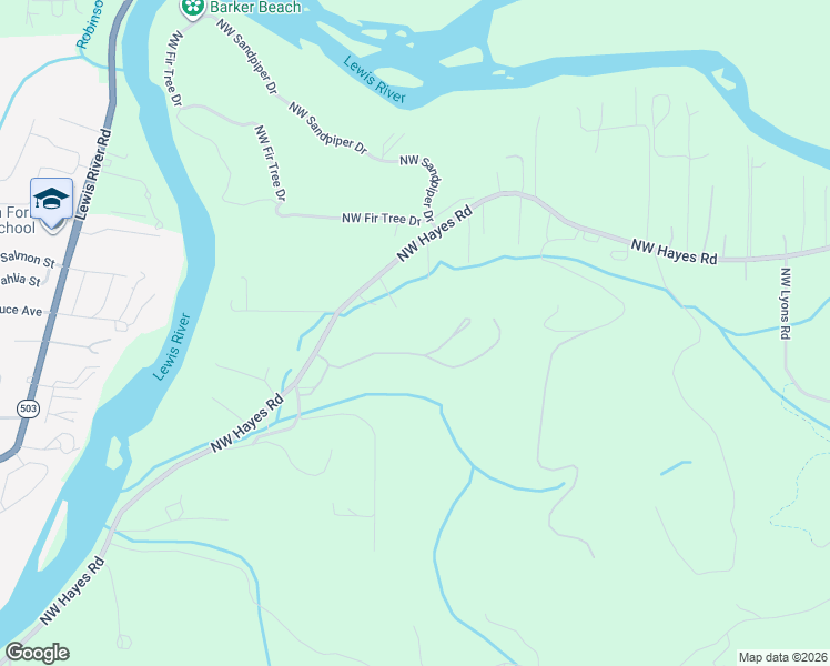 map of restaurants, bars, coffee shops, grocery stores, and more near 3903 Northwest Hayes Road in Woodland