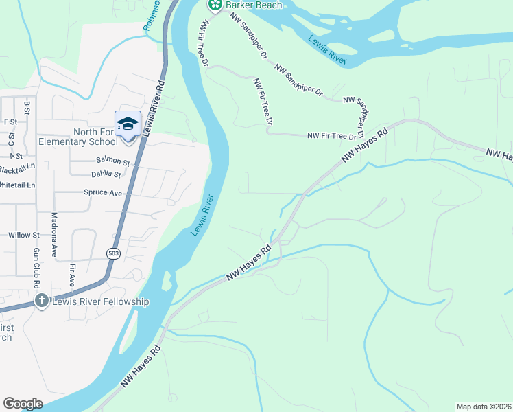 map of restaurants, bars, coffee shops, grocery stores, and more near 4311 Northwest 419th Street in Woodland