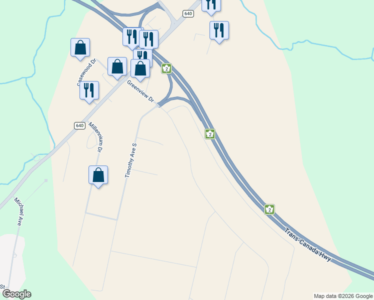 map of restaurants, bars, coffee shops, grocery stores, and more near 125 Greenview Drive in Hanwell