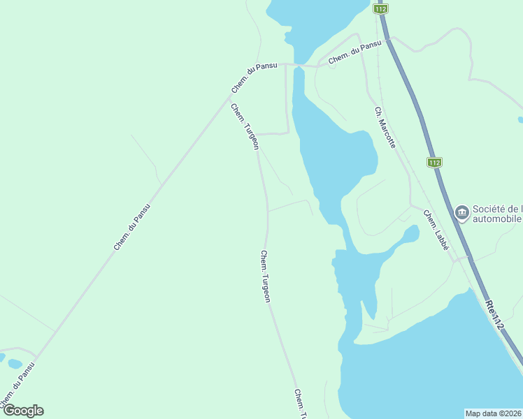 map of restaurants, bars, coffee shops, grocery stores, and more near 8385 Chemin Turgeon in Disraeli