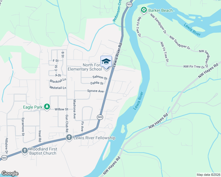 map of restaurants, bars, coffee shops, grocery stores, and more near 3088 Heron Street in Woodland