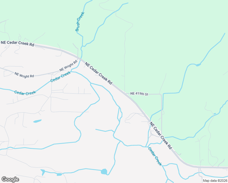map of restaurants, bars, coffee shops, grocery stores, and more near Northeast Cedar Creek Road in Amboy