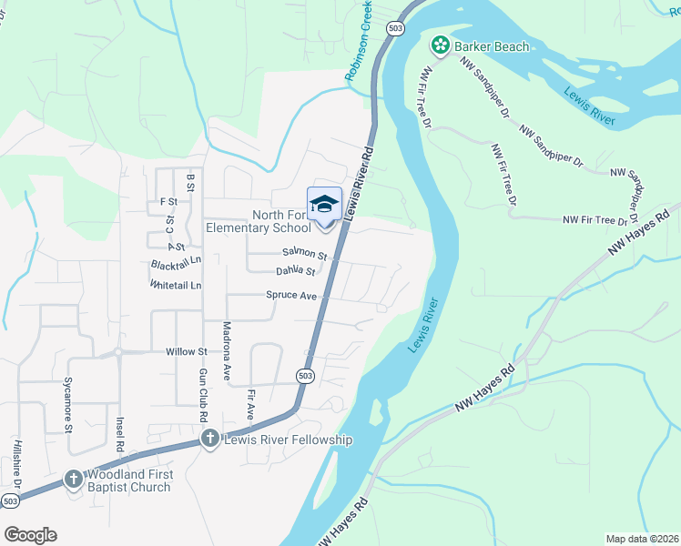 map of restaurants, bars, coffee shops, grocery stores, and more near 3108 Heron Street in Woodland