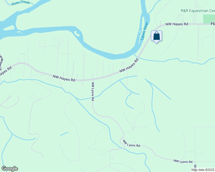 map of restaurants, bars, coffee shops, grocery stores, and more near 2107 Northwest Hayes Road in Woodland