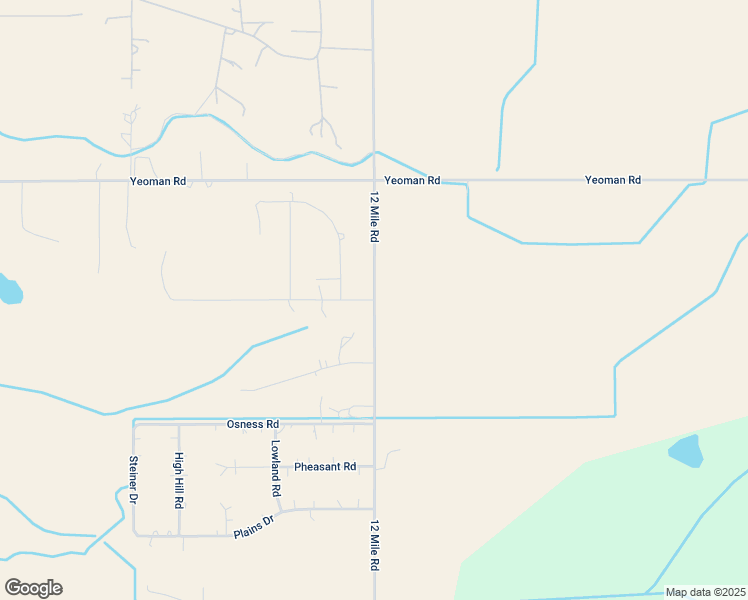 map of restaurants, bars, coffee shops, grocery stores, and more near 7001 12 Mile Road in Shepherd
