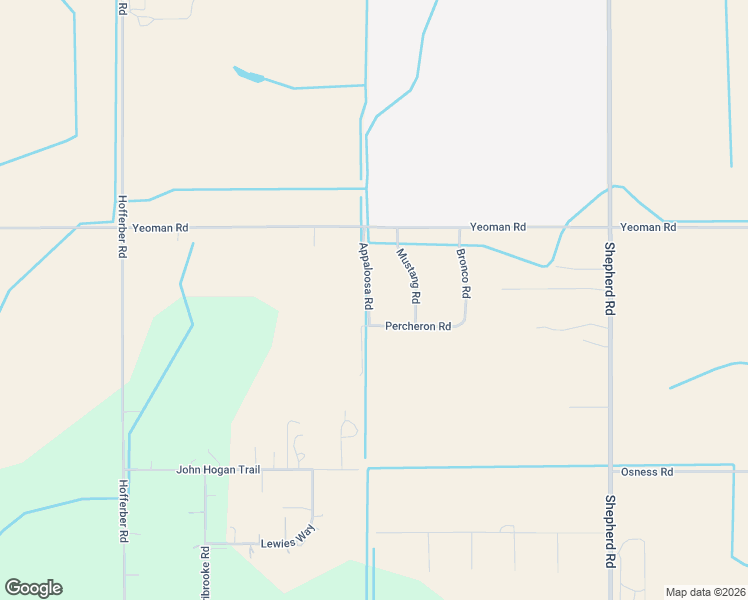 map of restaurants, bars, coffee shops, grocery stores, and more near 7041 Appaloosa Road in Shepherd