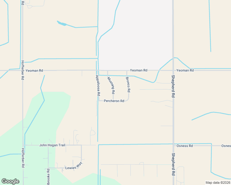 map of restaurants, bars, coffee shops, grocery stores, and more near 7043 Mustang Road in Shepherd