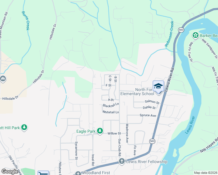 map of restaurants, bars, coffee shops, grocery stores, and more near 869 Gun Club Road in Woodland
