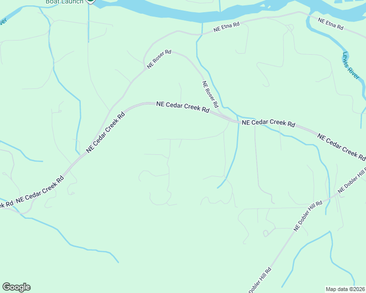 map of restaurants, bars, coffee shops, grocery stores, and more near 4017 Northeast 425th Street in Woodland
