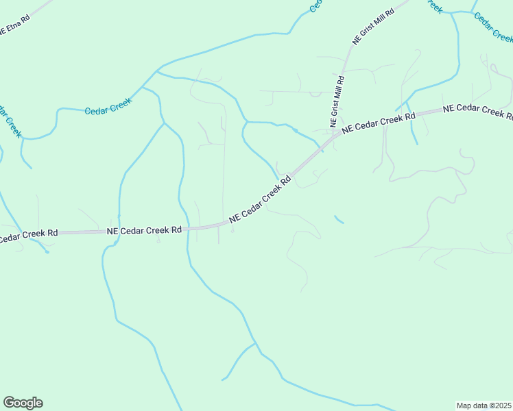 map of restaurants, bars, coffee shops, grocery stores, and more near Northeast Cedar Creek Road in Woodland