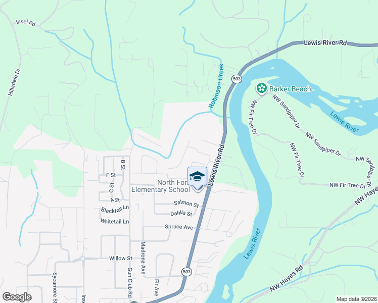 map of restaurants, bars, coffee shops, grocery stores, and more near 2267 Ash Street in Woodland