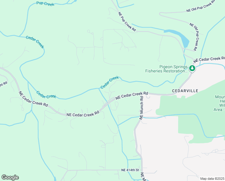map of restaurants, bars, coffee shops, grocery stores, and more near 13006 Northeast Emerick Road in Woodland