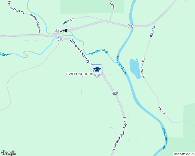 map of restaurants, bars, coffee shops, grocery stores, and more near 83874 Highway 103 in Seaside