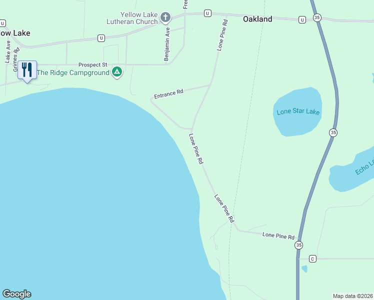 map of restaurants, bars, coffee shops, grocery stores, and more near 27997 Lone Pine Road in Webster