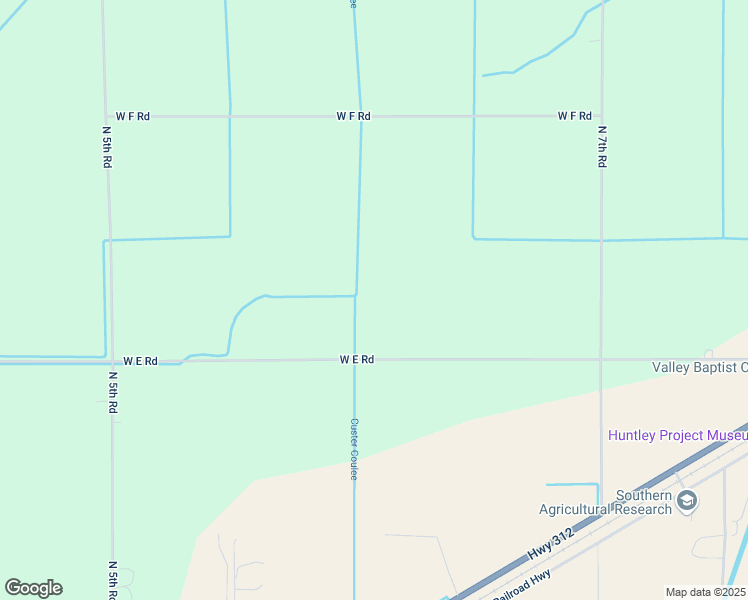 map of restaurants, bars, coffee shops, grocery stores, and more near 605 West E Road in Huntley