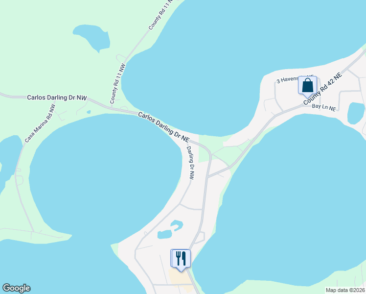 map of restaurants, bars, coffee shops, grocery stores, and more near 3504 Darling Drive Northwest in Alexandria