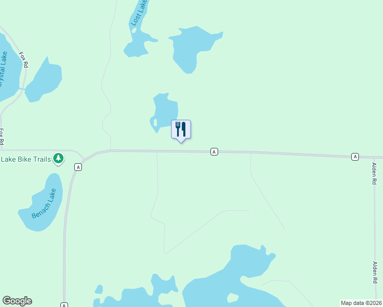 map of restaurants, bars, coffee shops, grocery stores, and more near 5001-5053 County Highway A in Webster