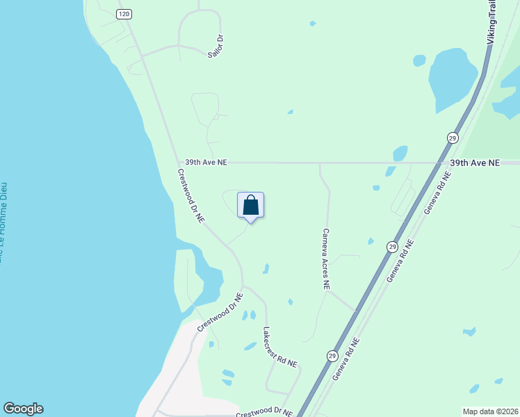 map of restaurants, bars, coffee shops, grocery stores, and more near 3360 39th Avenue Northeast in Alexandria