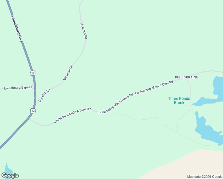 map of restaurants, bars, coffee shops, grocery stores, and more near 235 Louisbourg Main a Dieu Road in Louisbourg