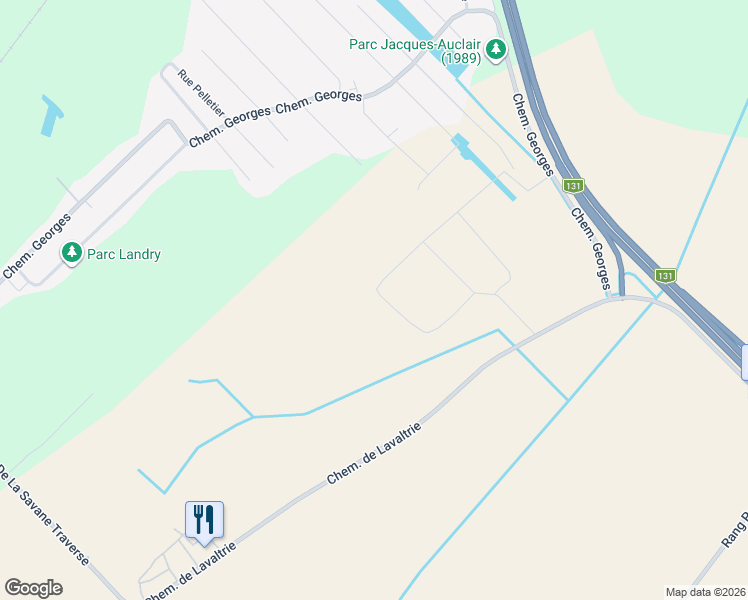 map of restaurants, bars, coffee shops, grocery stores, and more near 85 Rue des Charpentiers in Lanaudière
