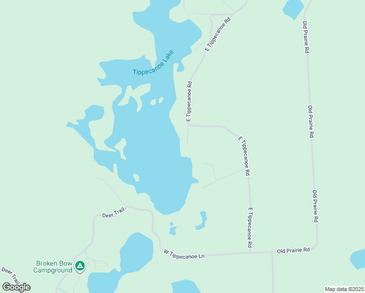 map of restaurants, bars, coffee shops, grocery stores, and more near 1759 East Tippecanoe Road in Lac du Flambeau