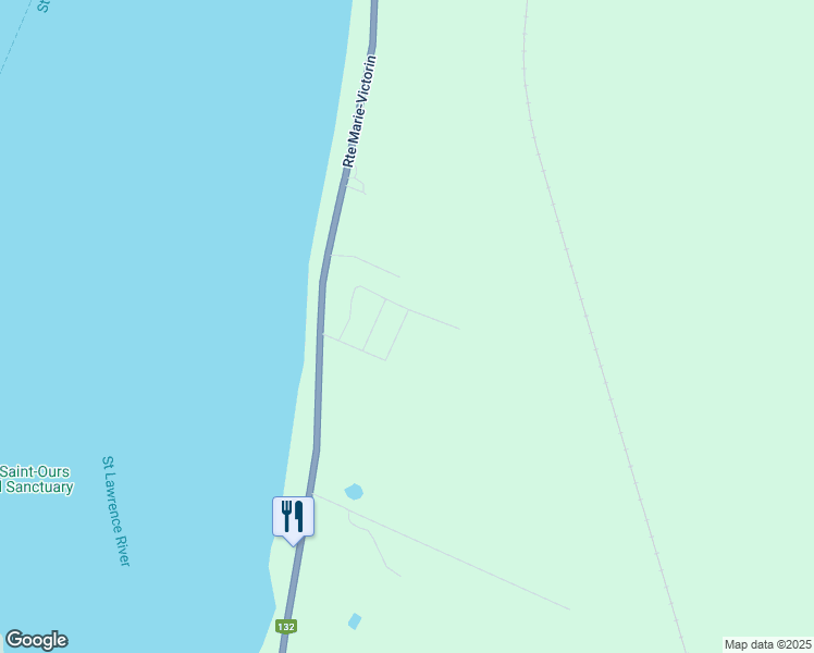 map of restaurants, bars, coffee shops, grocery stores, and more near 8603 Rue Auger in Contrecoeur