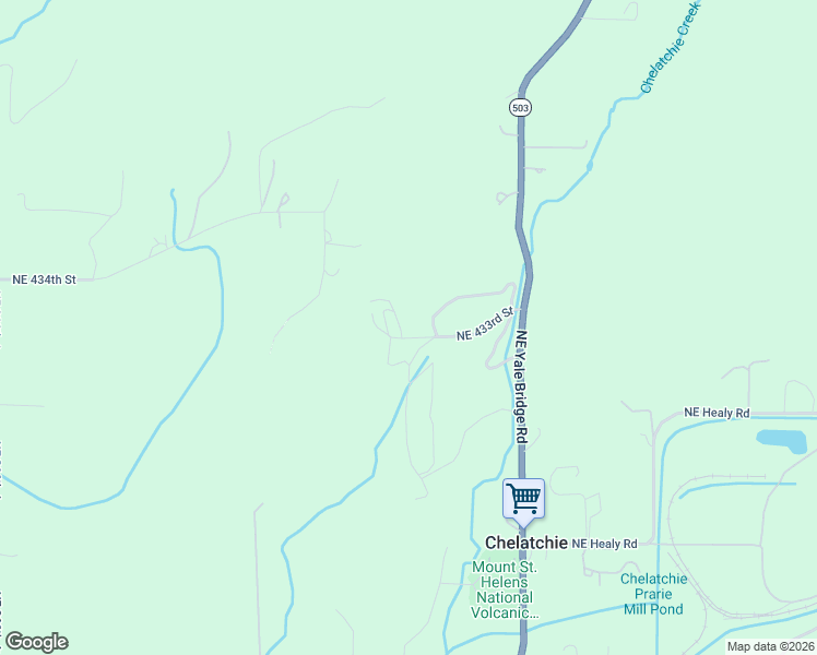 map of restaurants, bars, coffee shops, grocery stores, and more near 28024 Northeast 433rd Street in Amboy