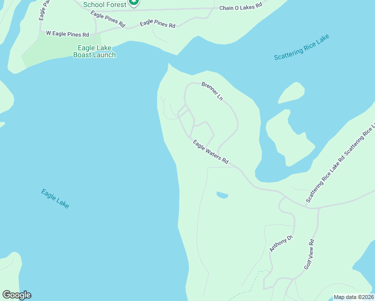 map of restaurants, bars, coffee shops, grocery stores, and more near 3950 Eagle Waters Road in Eagle River