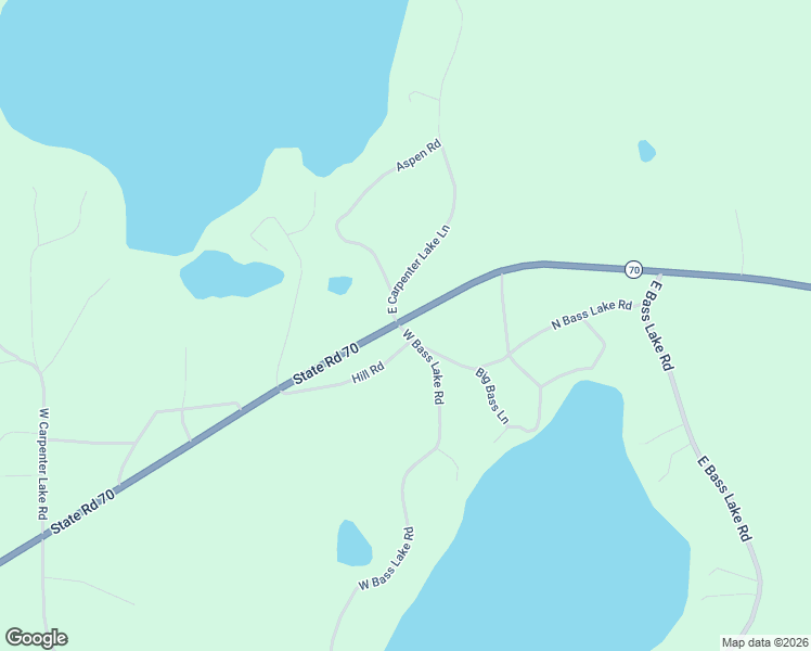 map of restaurants, bars, coffee shops, grocery stores, and more near 3111-3115 State Road 70 in Eagle River