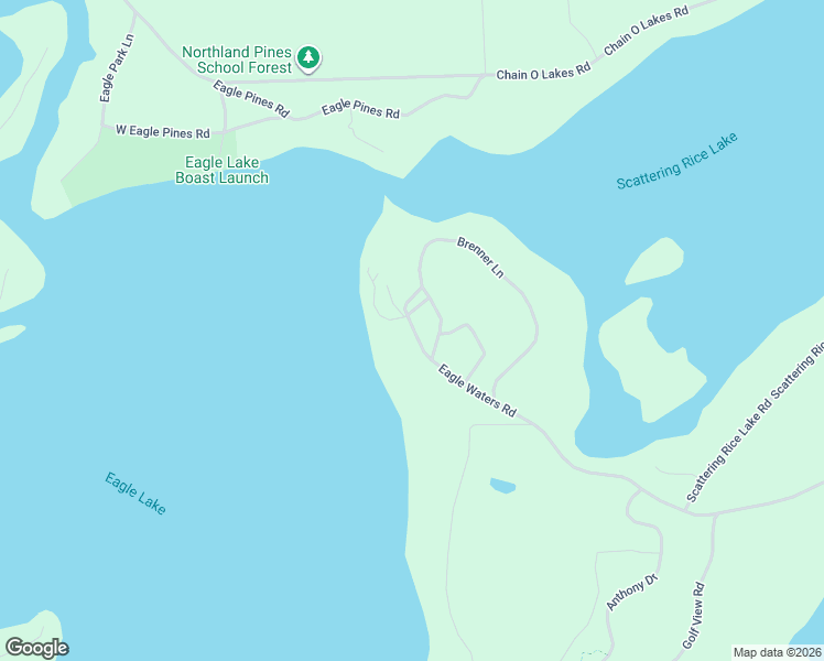 map of restaurants, bars, coffee shops, grocery stores, and more near 3958 Eagle Waters Road in Eagle River