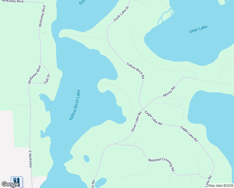 map of restaurants, bars, coffee shops, grocery stores, and more near 4405 Maple Drive in Eagle River