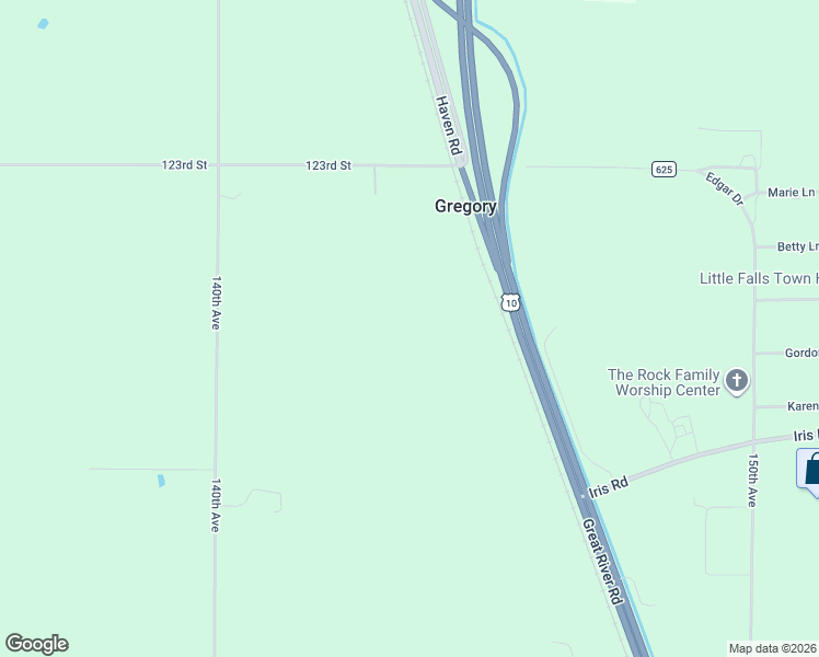 map of restaurants, bars, coffee shops, grocery stores, and more near U.S. 10 in Little Falls