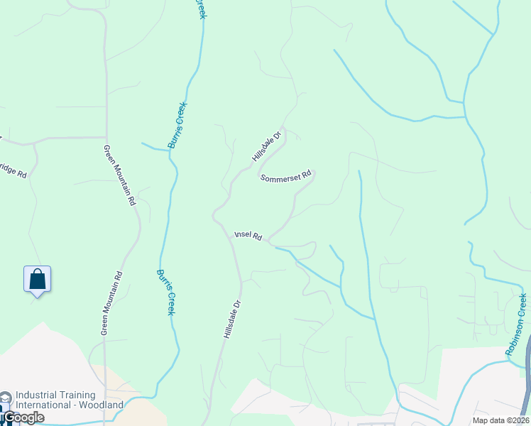 map of restaurants, bars, coffee shops, grocery stores, and more near 1330 Insel Road in Woodland