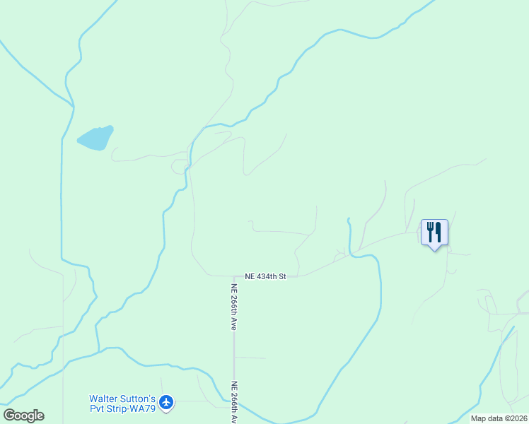 map of restaurants, bars, coffee shops, grocery stores, and more near 26702 Northeast 436th Street in Amboy